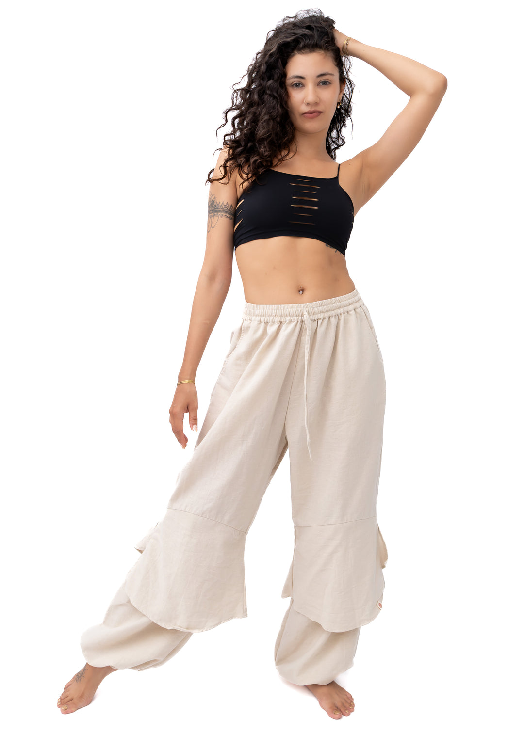 Nepal Pants White Beige
