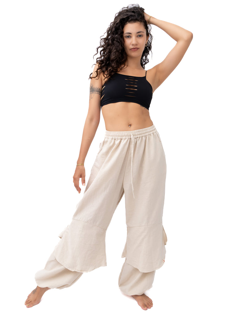 Nepal Pants White Beige
