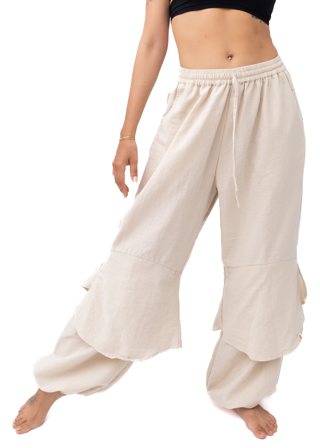 Nepal Pants White Beige