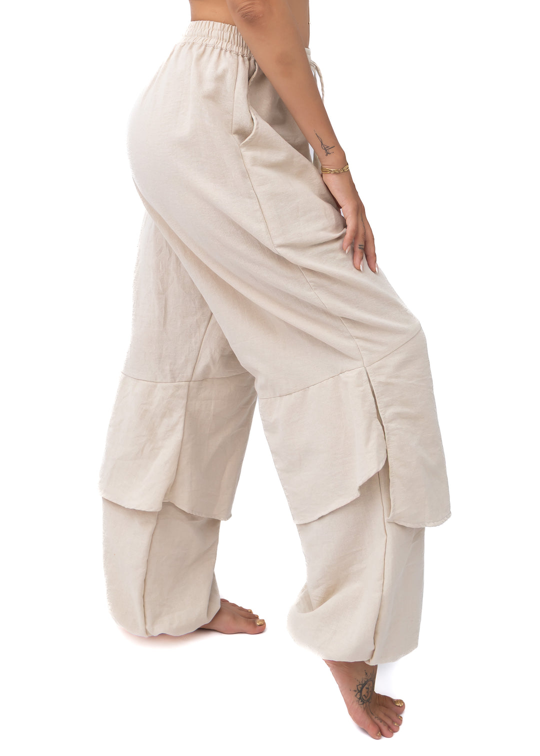 Nepal Pants White Beige