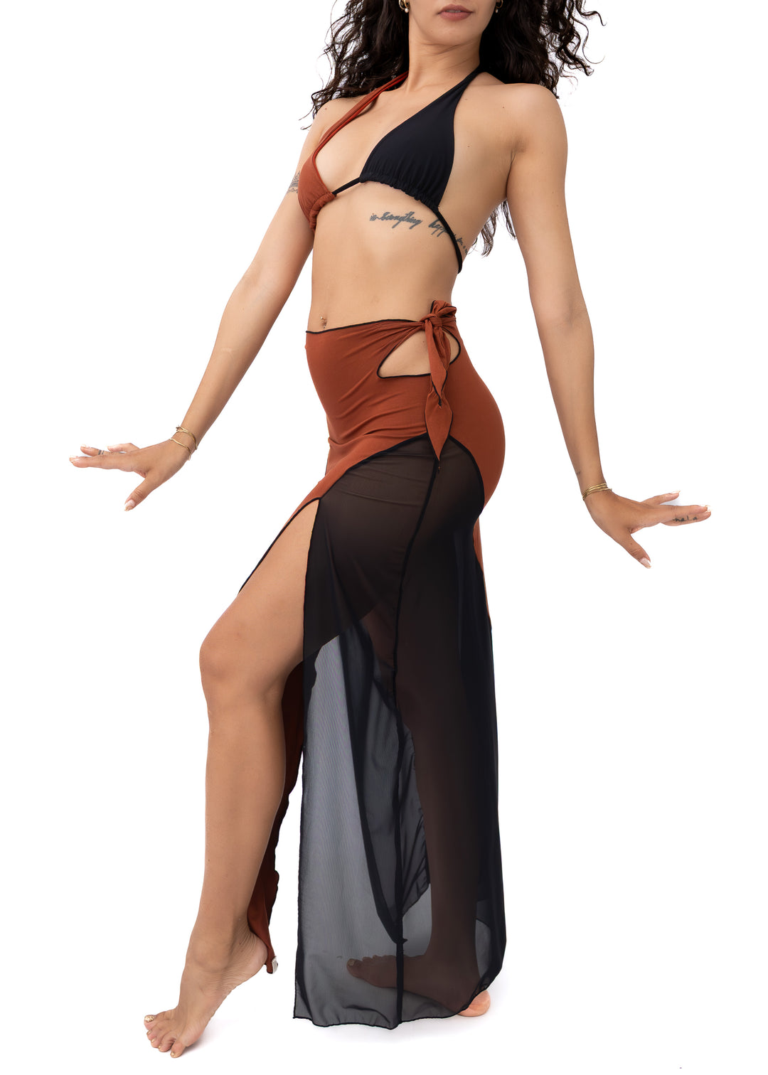 Selva Skirt Kombinasi Mesh