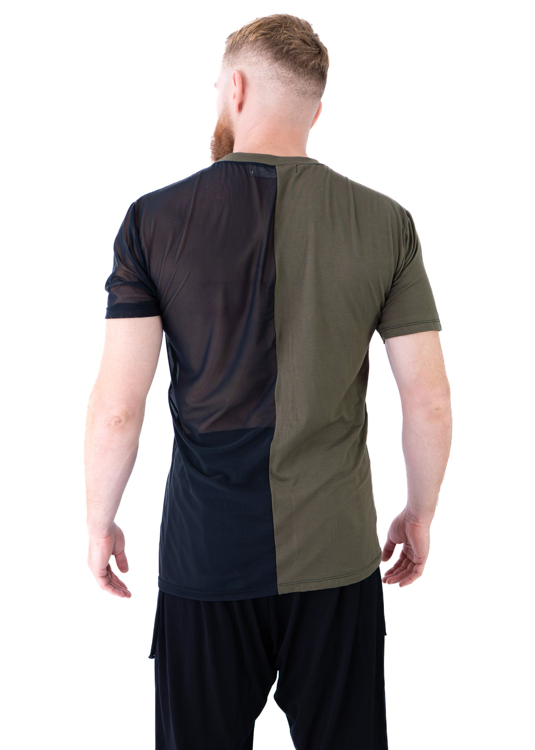Dua Mesh Tee – Black & Green