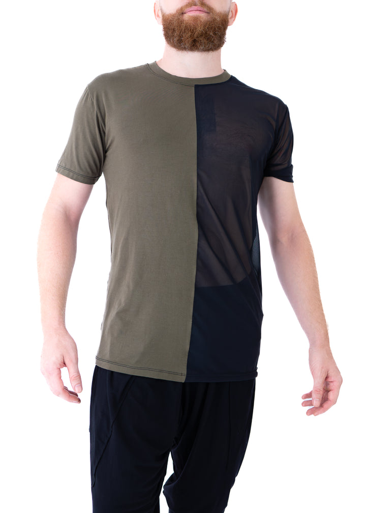 Dua Mesh Tee – Black & Green