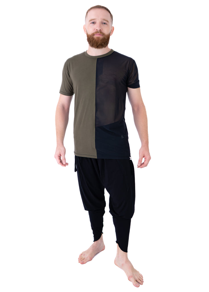 Dua Mesh Tee – Black & Green