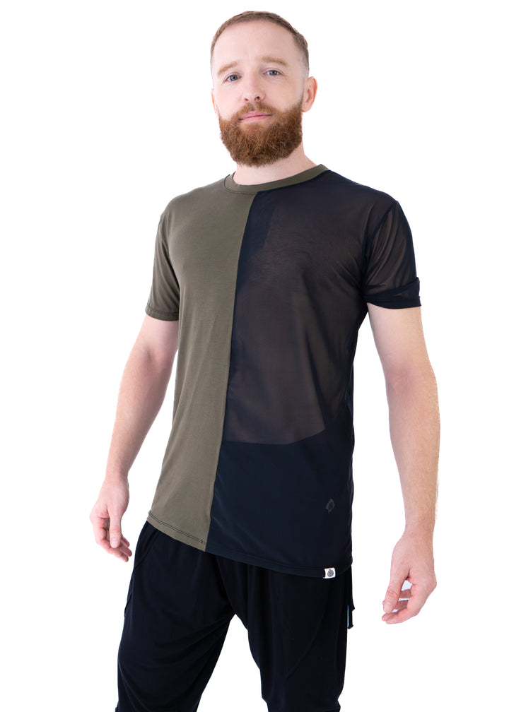 Dua Mesh Tee – Black & Green