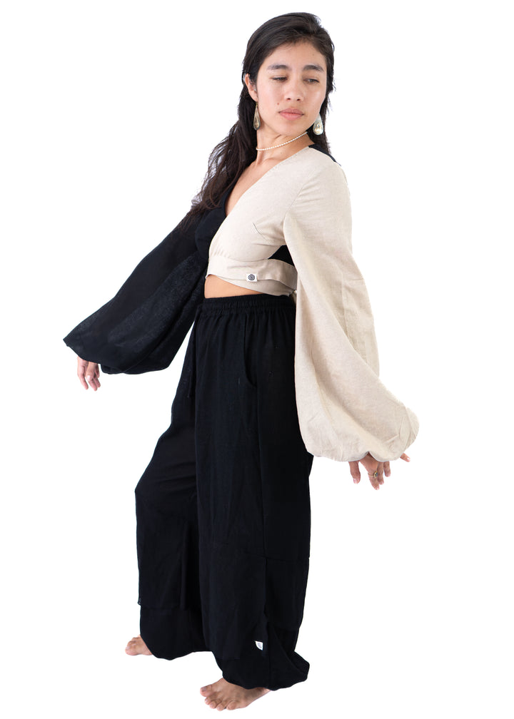 Kathmandu Set – Sand & Black