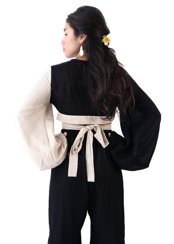 Kathmandu Set – Sand & Black
