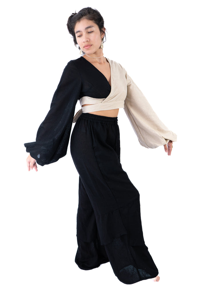 Kathmandu Set – Sand & Black