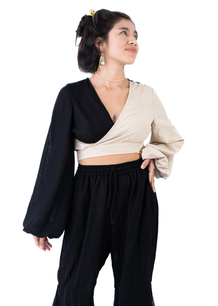 Kathmandu Set – Sand & Black