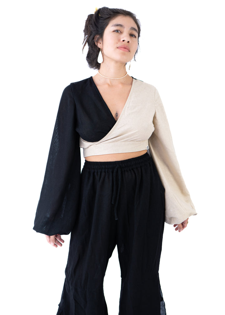 Kathmandu Set – Sand & Black