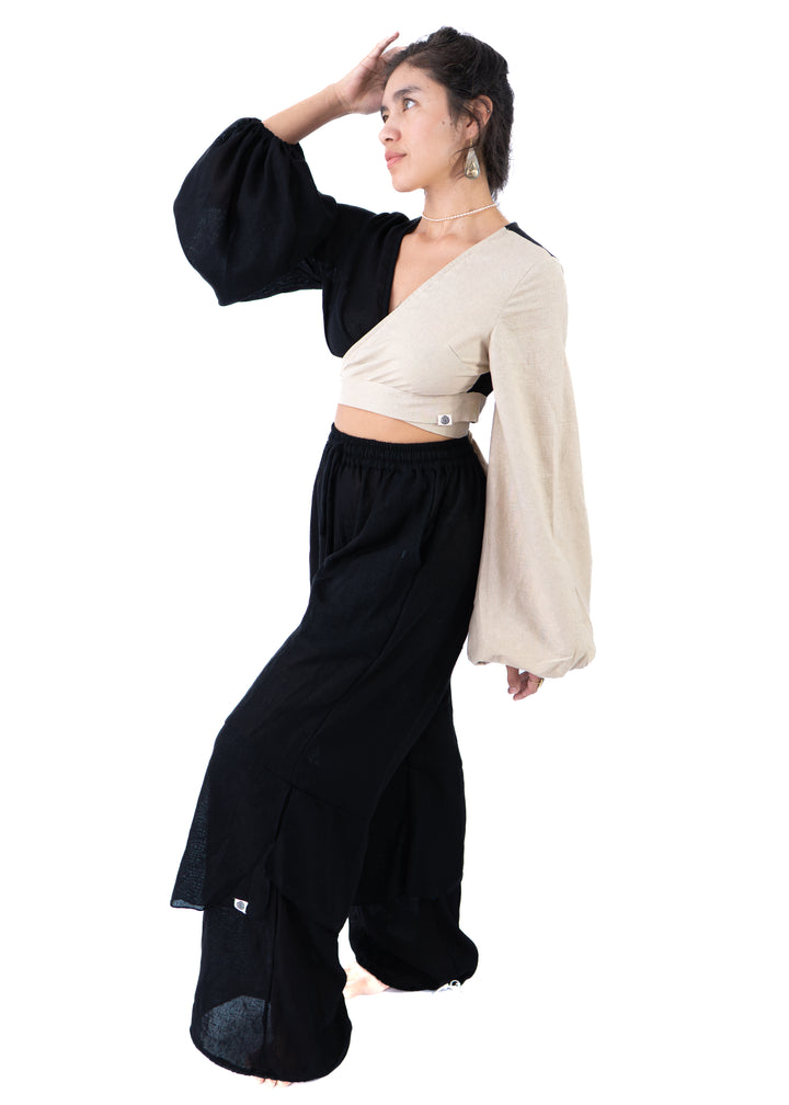 Kathmandu Set – Sand & Black