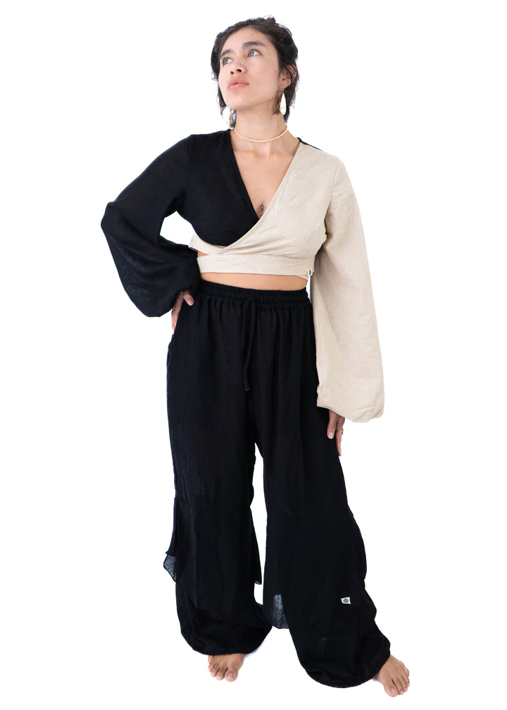 Kathmandu Set – Sand & Black